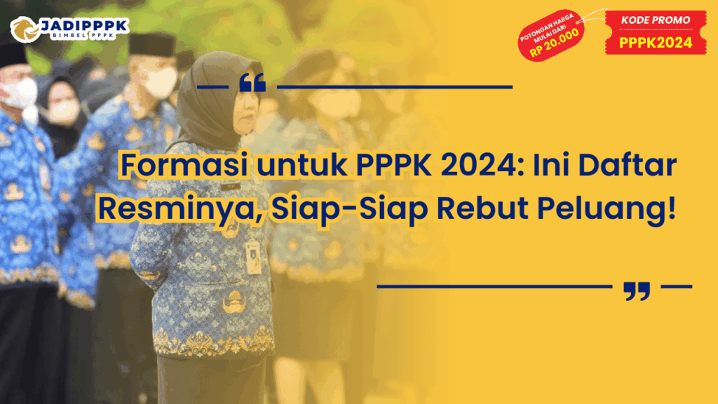 Formasi untuk PPPK 2024