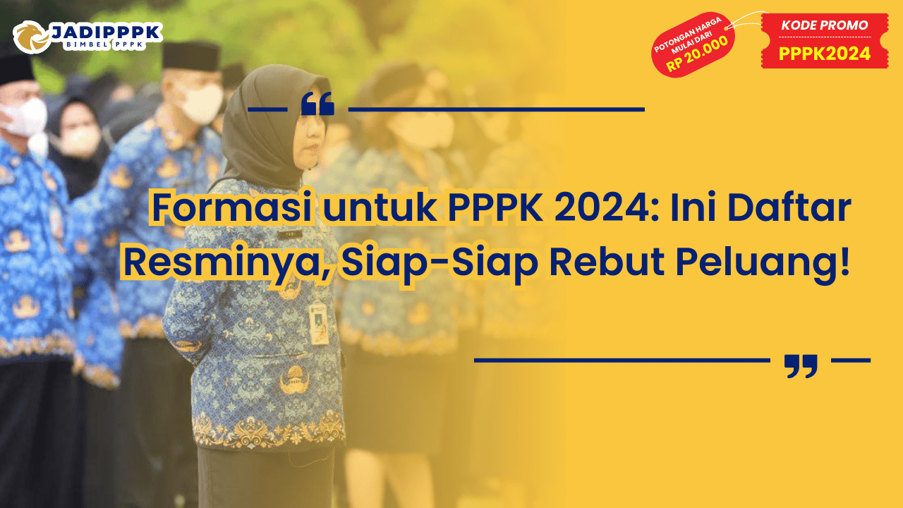Formasi untuk PPPK 2024
