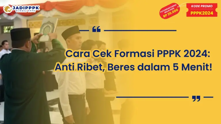 Cara Cek Formasi PPPK 2024