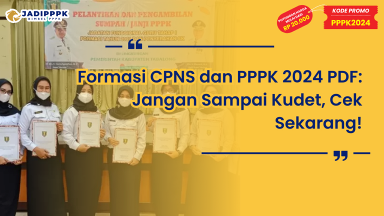 Formasi CPNS dan PPPK 2024 PDF