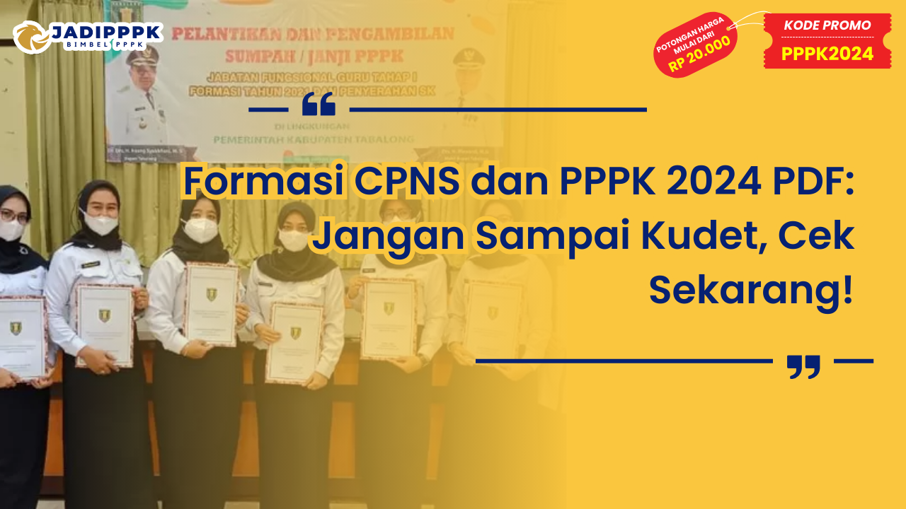 Formasi CPNS dan PPPK 2024 PDF