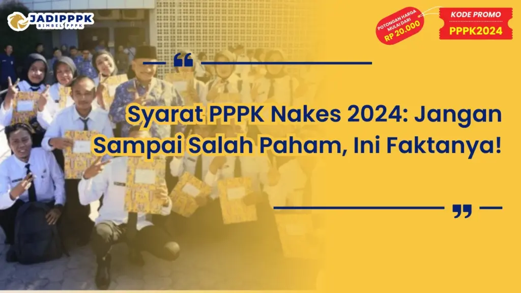 Syarat PPPK Nakes 2024