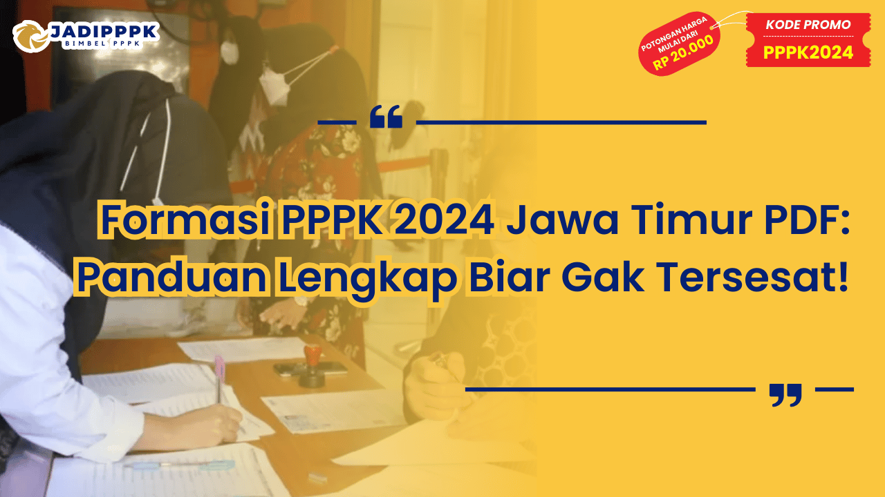 Formasi PPPK 2024 Jawa Timur PDF