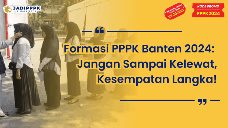 Formasi PPPK Banten 2024