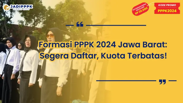 Formasi PPPK 2024 Jawa Barat