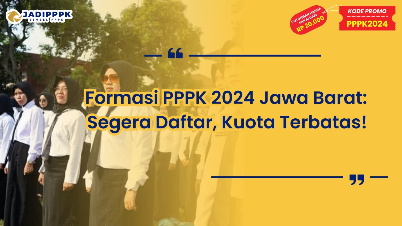 Formasi PPPK 2024 Jawa Barat