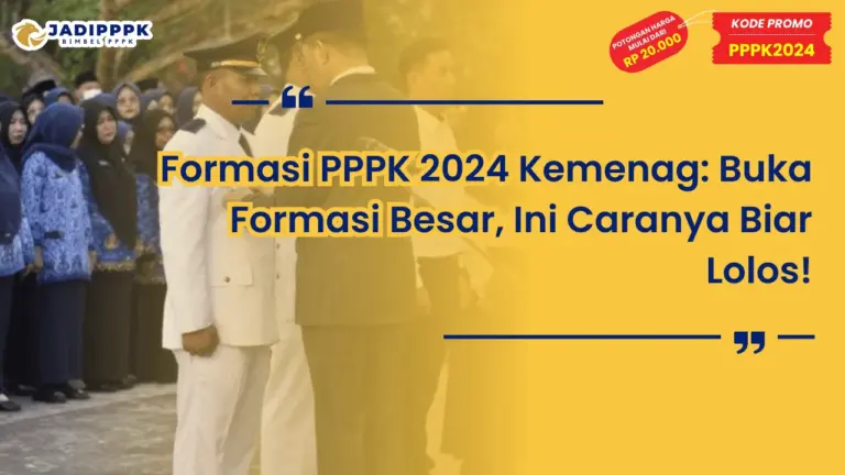 Formasi PPPK 2024 Kemenag