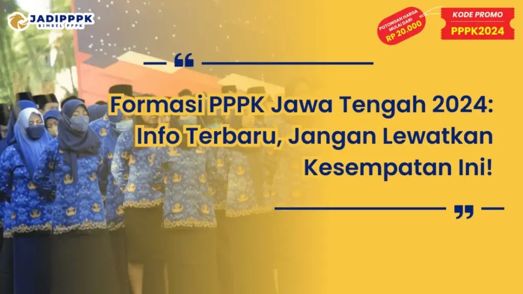 Formasi PPPK Jawa Tengah 2024