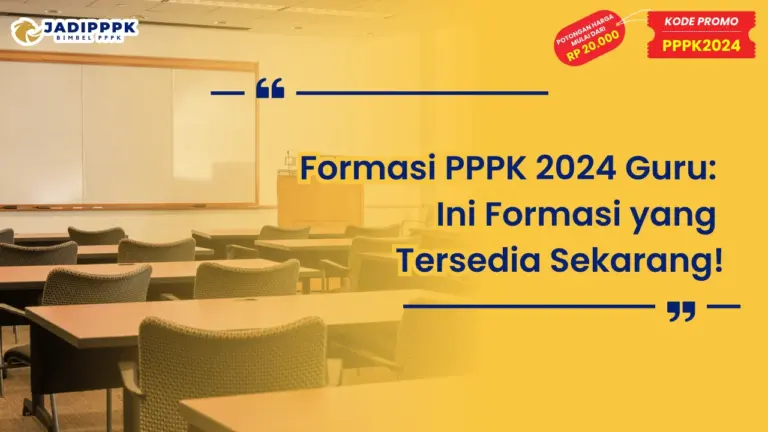 Formasi PPPK 2024 Guru