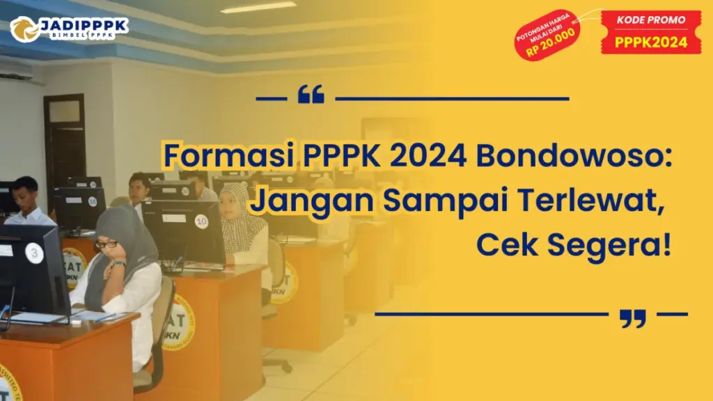Formasi PPPK 2024 Bondowoso