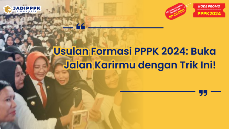 Usulan Formasi PPPK 2024