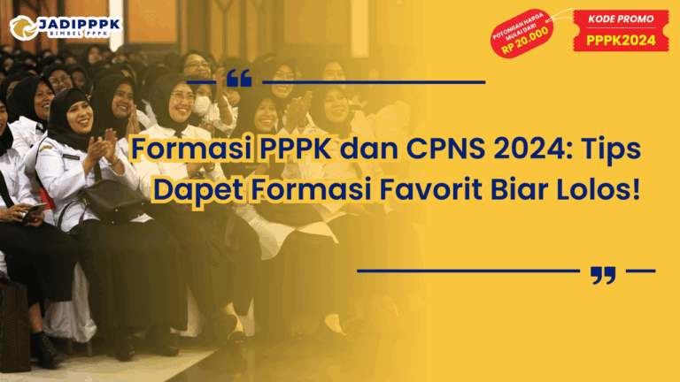 Formasi PPPK dan CPNS 2024