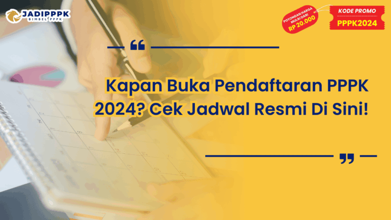 Kapan Buka Pendaftaran PPPK 2024