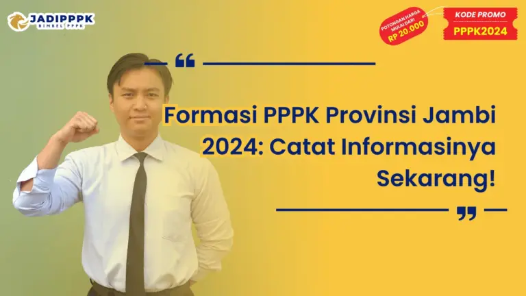 Formasi PPPK Provinsi Jambi 2024