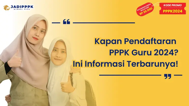 Kapan Pendaftaran PPPK Guru 2024
