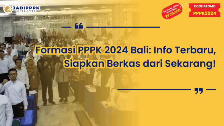 Formasi PPPK 2024 Bali