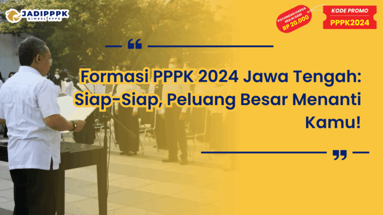 Formasi PPPK 2024 Jawa Tengah
