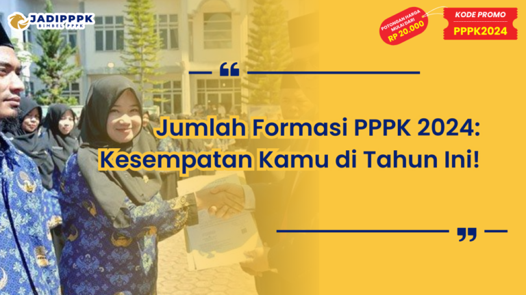 Jumlah Formasi PPPK 2024