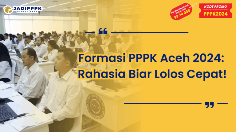 Formasi PPPK Aceh 2024