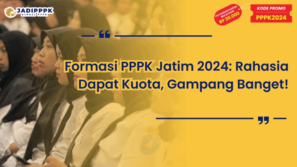 Formasi PPPK Jatim 2024