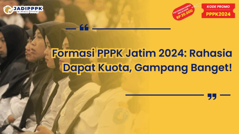 Formasi PPPK Jatim 2024