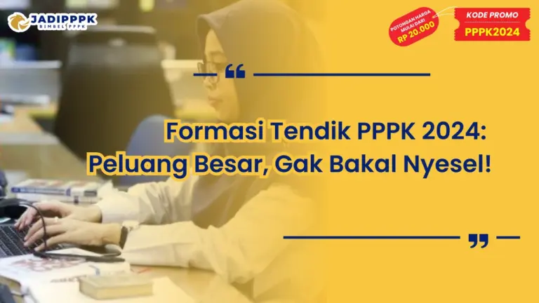 Formasi Tendik PPPK 2024