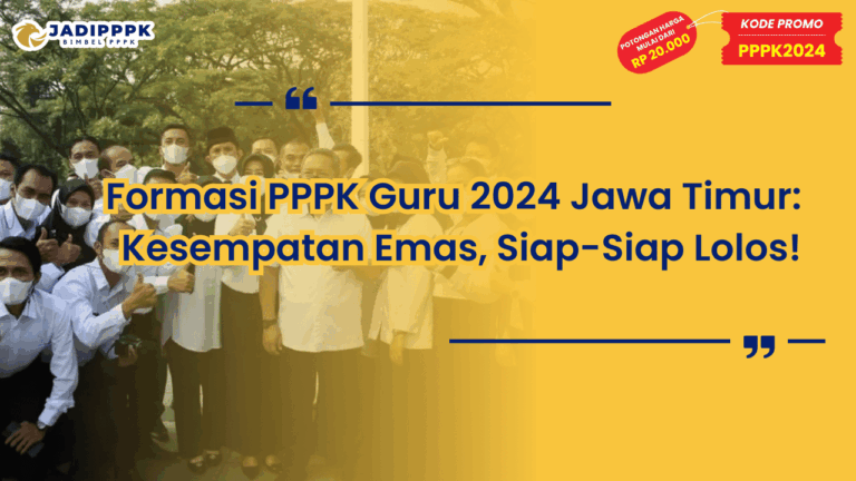 Formasi PPPK Guru 2024 Jawa Timur