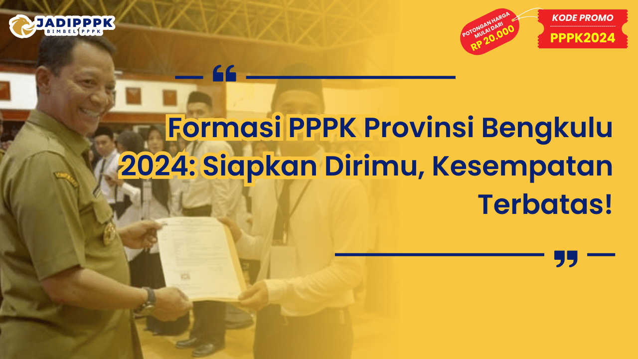 Formasi PPPK Provinsi Bengkulu 2024