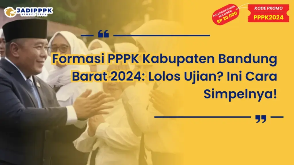 Formasi PPPK Kabupaten Bandung Barat 2024