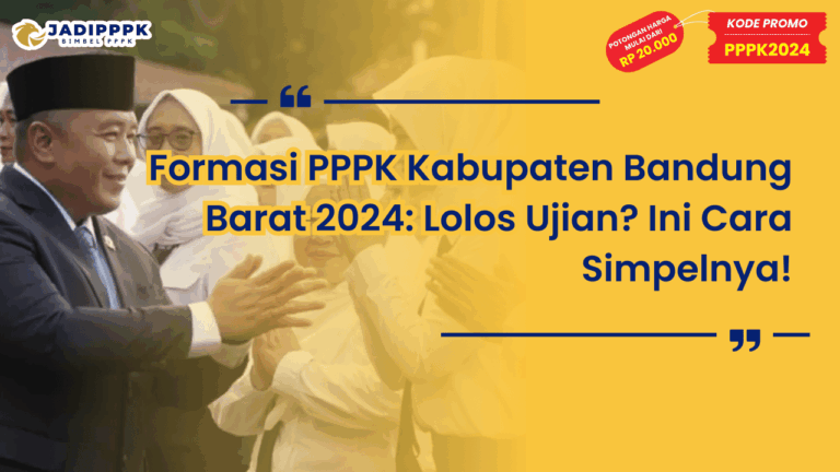 Formasi PPPK Kabupaten Bandung Barat 2024