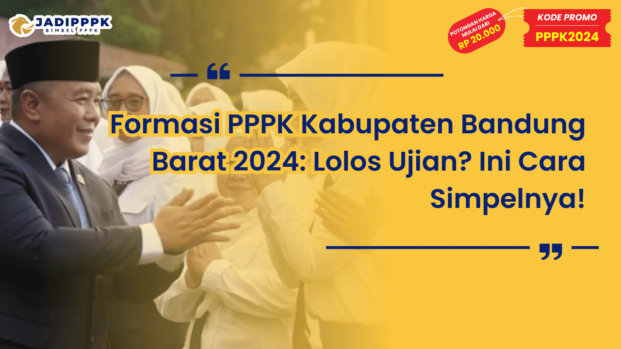 Formasi PPPK Kabupaten Bandung Barat 2024