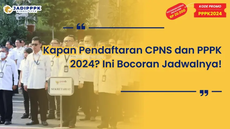 Kapan Pendaftaran CPNS dan PPPK 2024