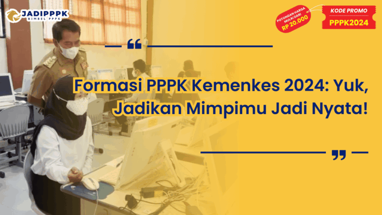 Formasi PPPK Kemenkes 2024
