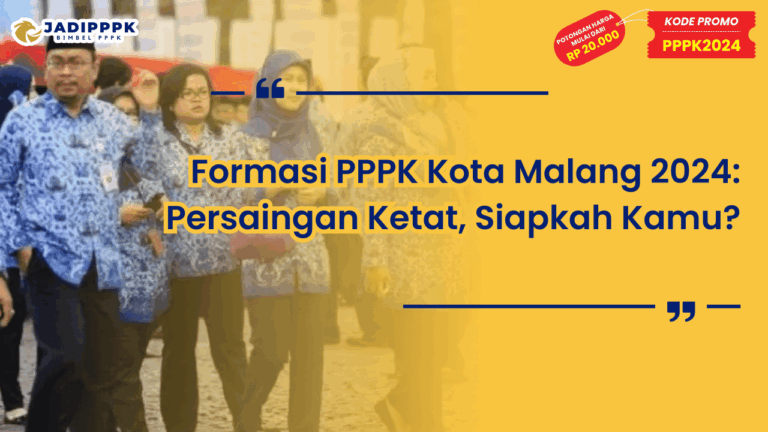 Formasi PPPK Kota Malang 2024