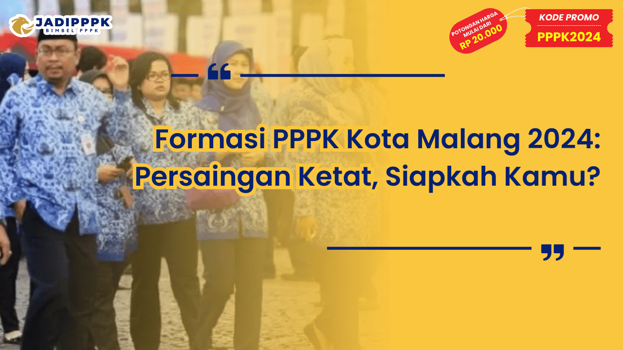 Formasi PPPK Kota Malang 2024