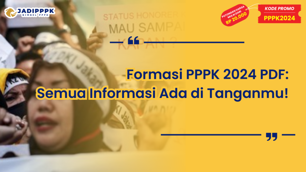 Formasi PPPK 2024 PDF