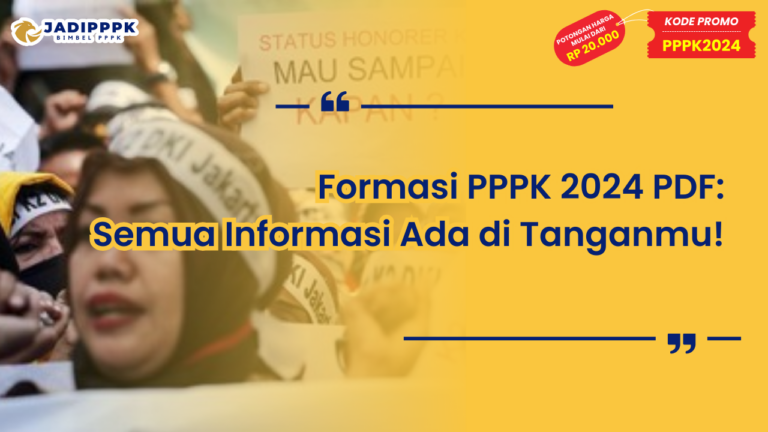 Formasi PPPK 2024 PDF