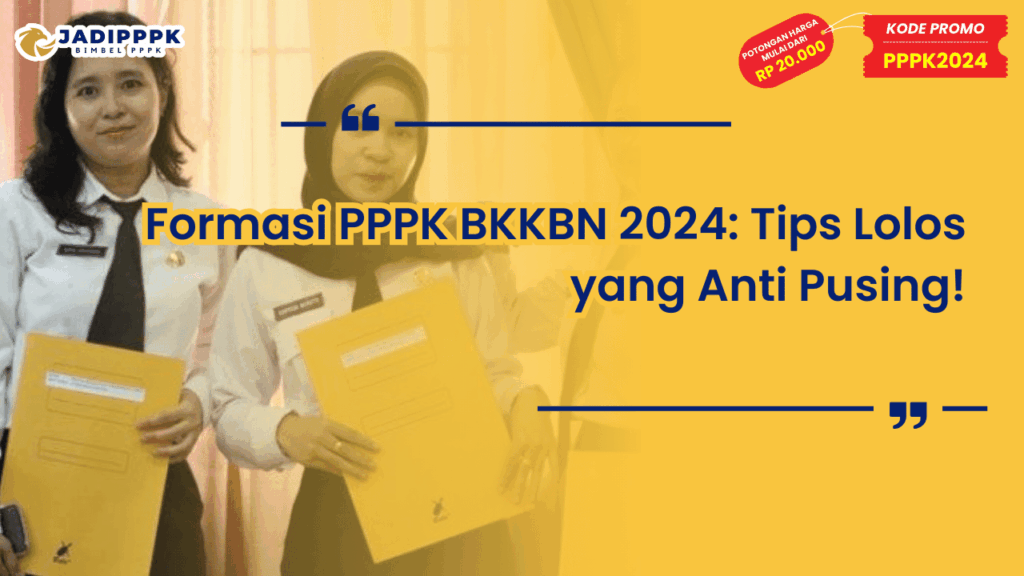 Formasi PPPK BKKBN 2024