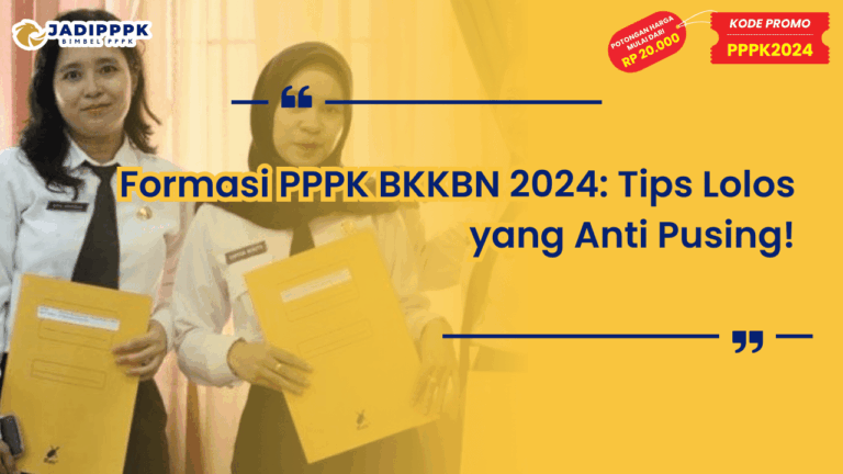 Formasi PPPK BKKBN 2024