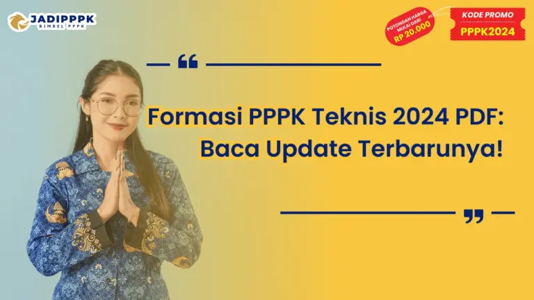 Formasi PPPK Teknis 2024 PDF