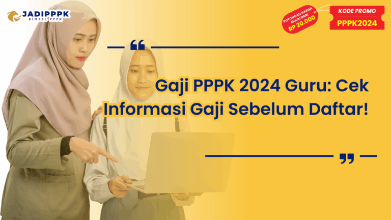 Gaji PPPK 2024 Guru