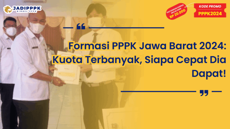 Formasi PPPK Jawa Barat 2024