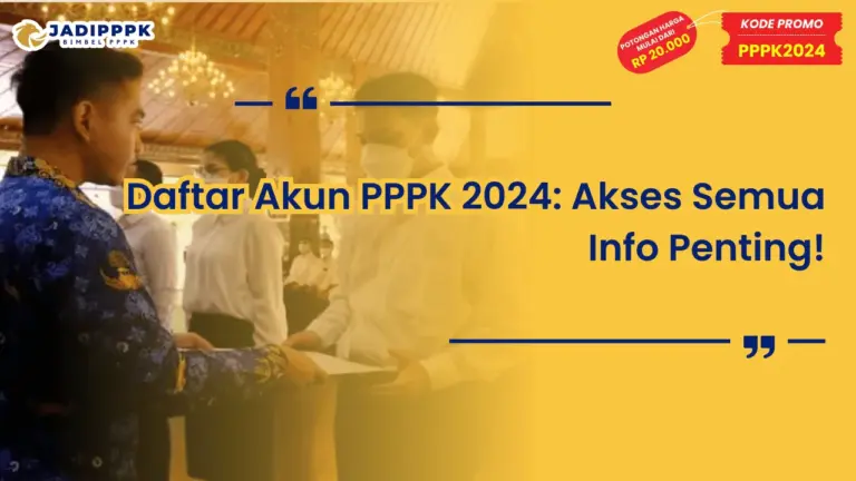 Daftar Akun PPPK 2024