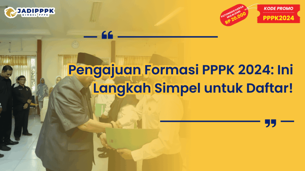 Pengajuan Formasi PPPK 2024