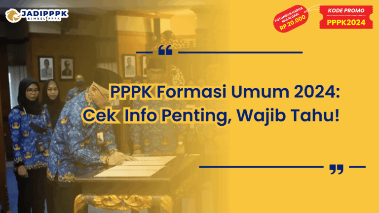 PPPK Formasi Umum 2024
