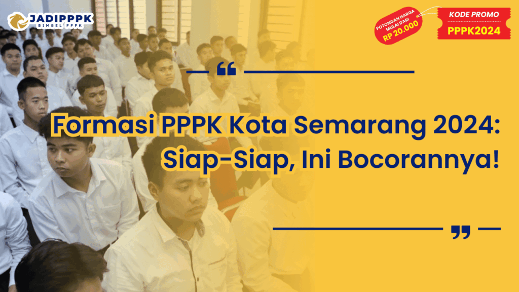 Formasi PPPK Kota Semarang 2024