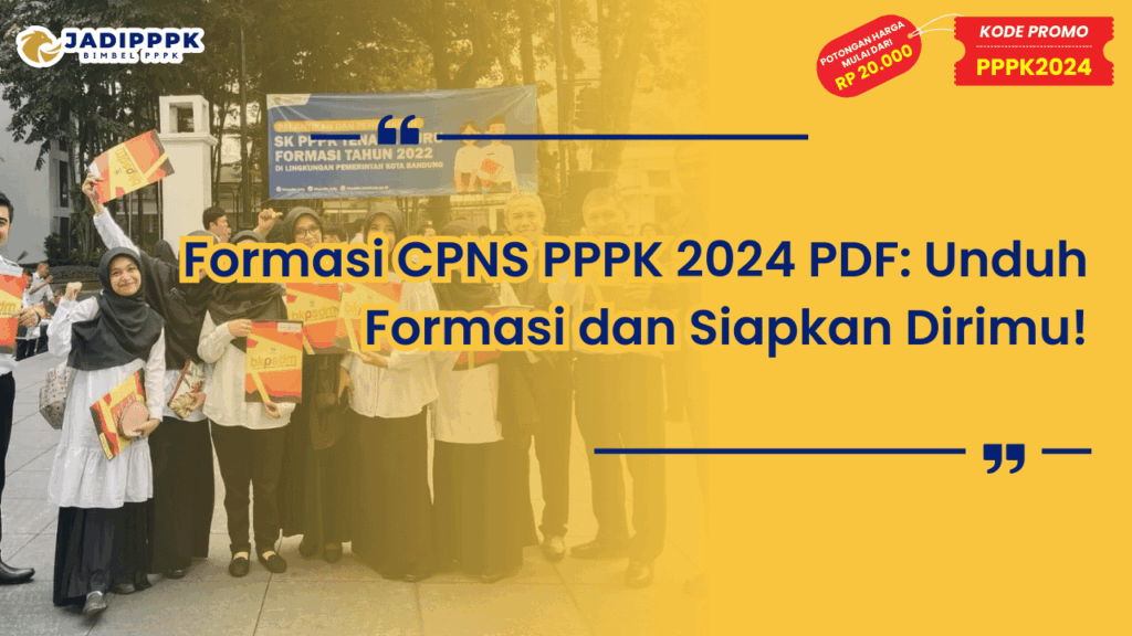 Formasi CPNS PPPK 2024 PDF