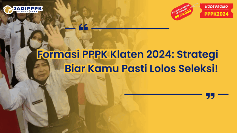 Formasi PPPK Klaten 2024
