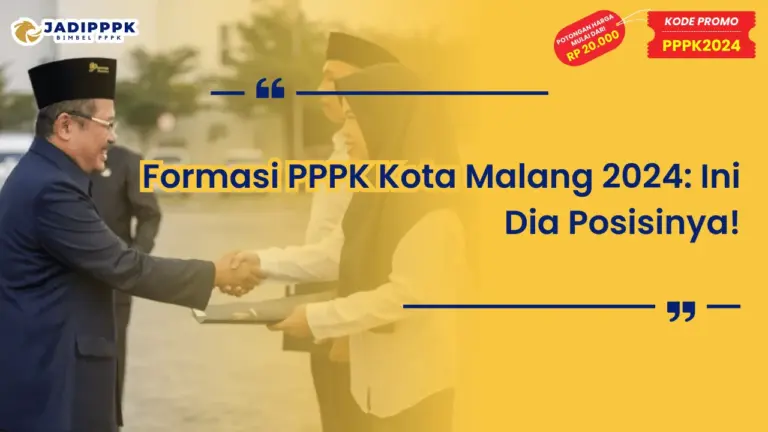 Formasi PPPK Kota Malang 2024
