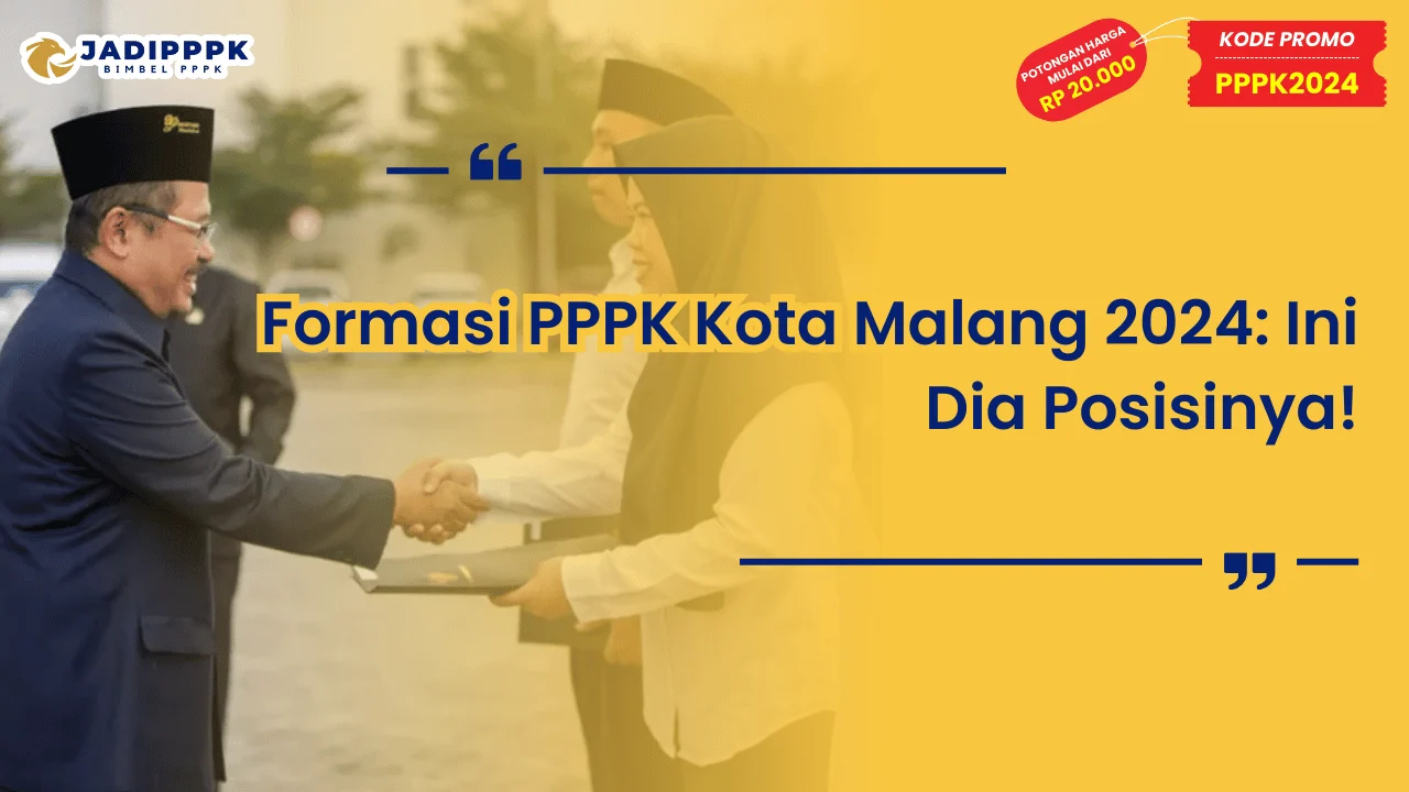 Formasi PPPK Kota Malang 2024